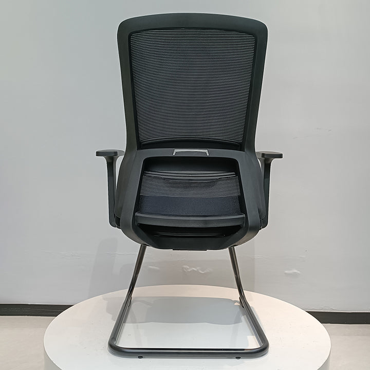 Modern Minimalist Breathable Mesh Office Chair With Lumbar Support - High Density Foam Seat Steel Desk Chair For Home Office