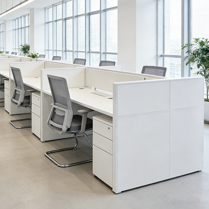 Moderner ergonomischer Besucherstuhl aus grauem Netzgewebe mit Lendenstütze – robuster Freischwinger-Schreibtischstuhl mit galvanisiertem Stahlrahmen fürs Homeoffice 