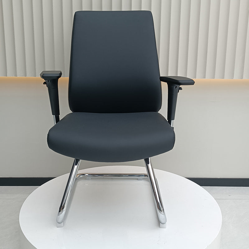 Modern Corporate Executive Desk Chair With 3D Multi-Directional Armrests &amp; PU Leather - High-End Office Reception Chair For Home Office