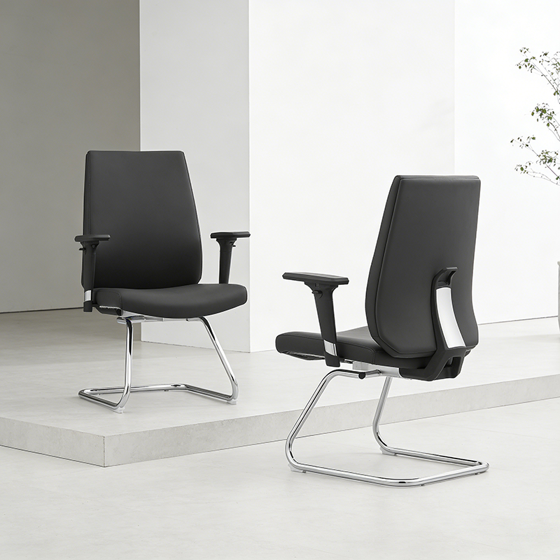 Modern Corporate Executive Desk Chair With 3D Multi-Directional Armrests &amp; PU Leather - High-End Office Reception Chair For Home Office