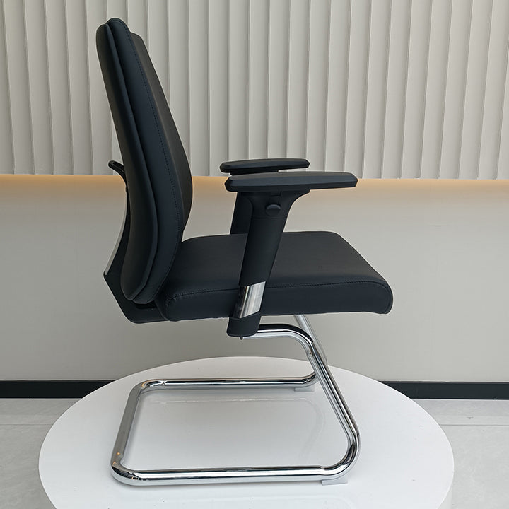 Modern Corporate Executive Desk Chair With 3D Multi-Directional Armrests &amp; PU Leather - High-End Office Reception Chair For Home Office