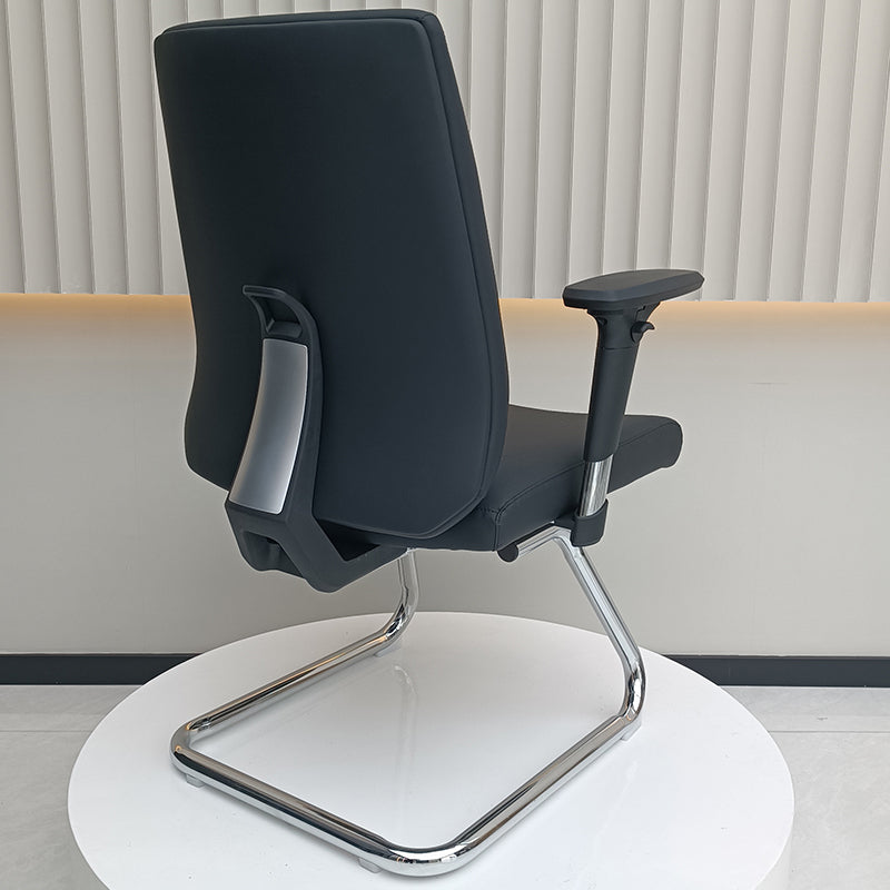 Modern Corporate Executive Desk Chair With 3D Multi-Directional Armrests &amp; PU Leather - High-End Office Reception Chair For Home Office