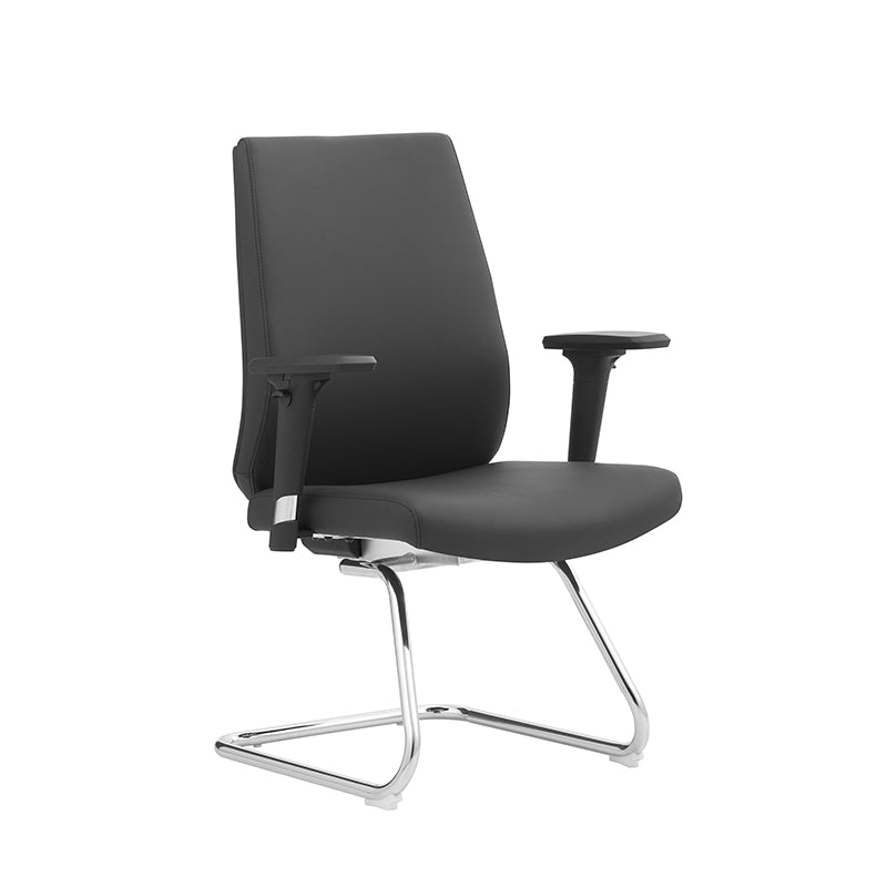 Modern Corporate Executive Desk Chair With 3D Multi-Directional Armrests &amp; PU Leather - High-End Office Reception Chair For Home Office