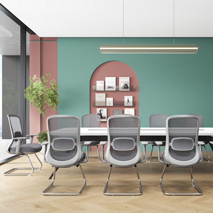 Modern Executive Breathable Mesh Office Chair - Ergonomic Support & Chrome Arch Frame Desk Chair For Home Office