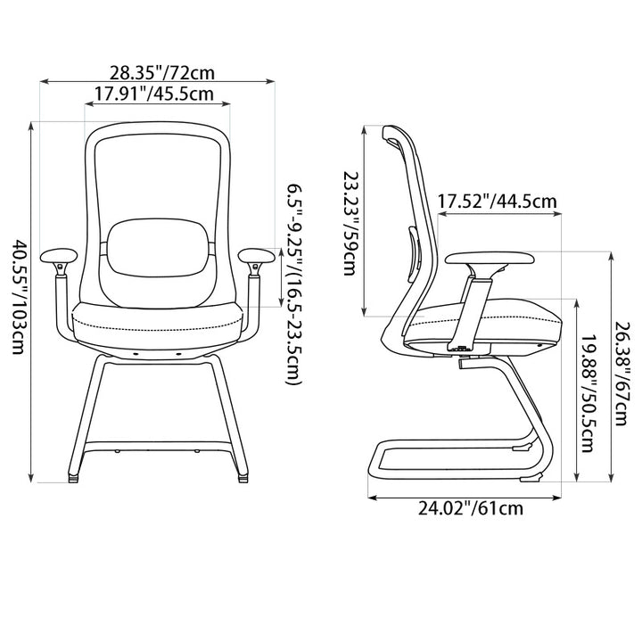 Modern Luxury Executive Desk Chair With Adjustable Lumbar Support - Breathable Mesh & Durable Black Frame Office Chair For Home Office
