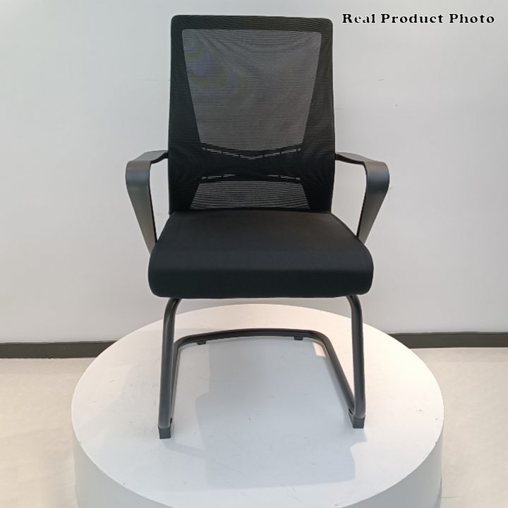 Modern Minimalist Executive Ergonomic Breathable Mesh Office Chair - Durable Matte Black Frame Desk Chair For Home Office
