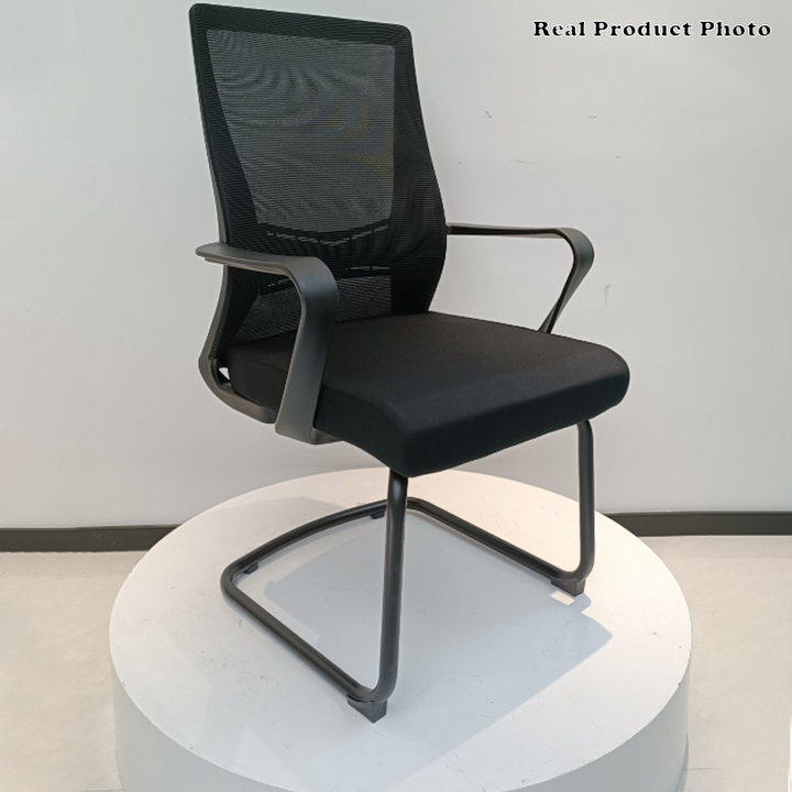 Modern Minimalist Executive Ergonomic Breathable Mesh Office Chair - Durable Matte Black Frame Desk Chair For Home Office