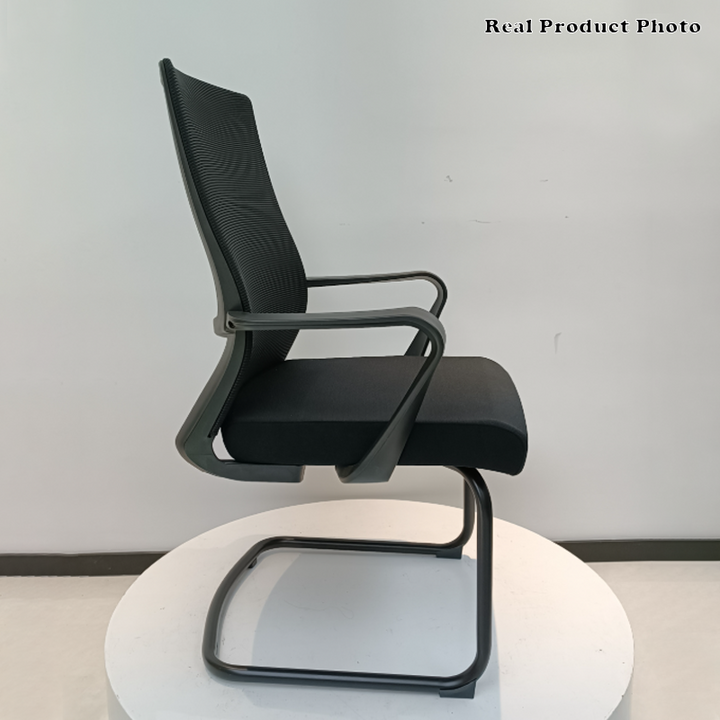 Modern Minimalist Executive Ergonomic Breathable Mesh Office Chair - Durable Matte Black Frame Desk Chair For Home Office