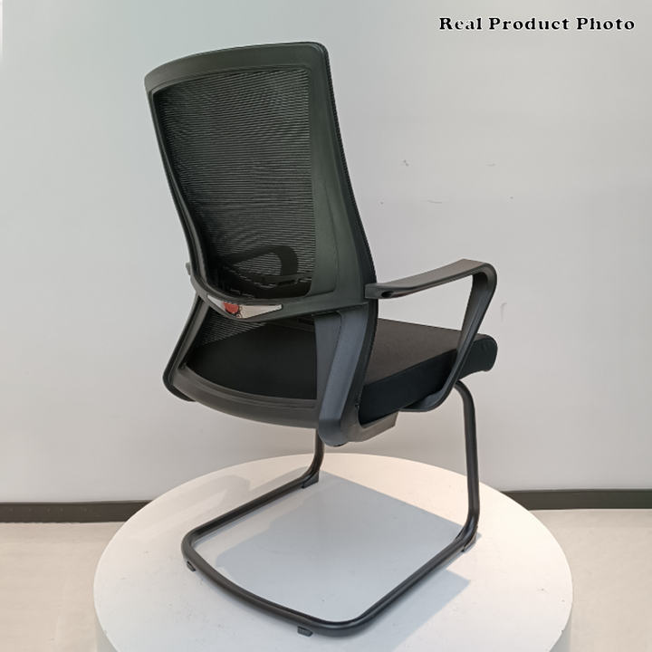Modern Minimalist Executive Ergonomic Breathable Mesh Office Chair - Durable Matte Black Frame Desk Chair For Home Office