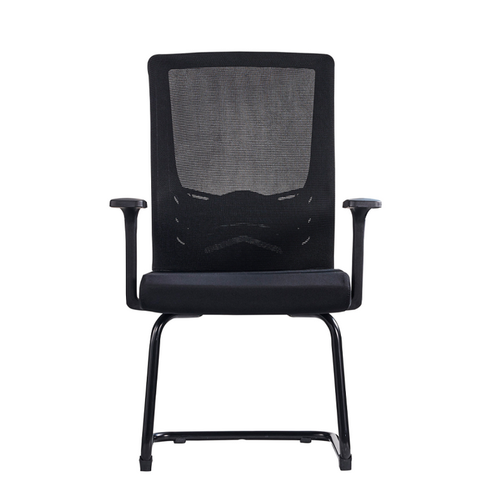 Modern Black Breathable Mesh Conference Desk Chair - Black Frame &amp; Breathable Seat Office Chair For Home Office