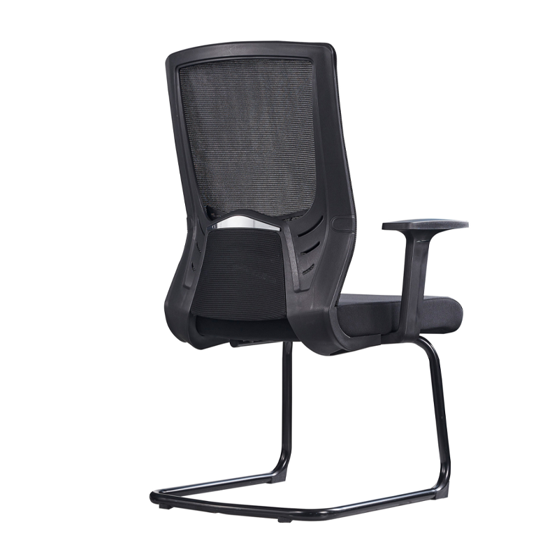 Modern Black Breathable Mesh Conference Desk Chair - Black Frame &amp; Breathable Seat Office Chair For Home Office