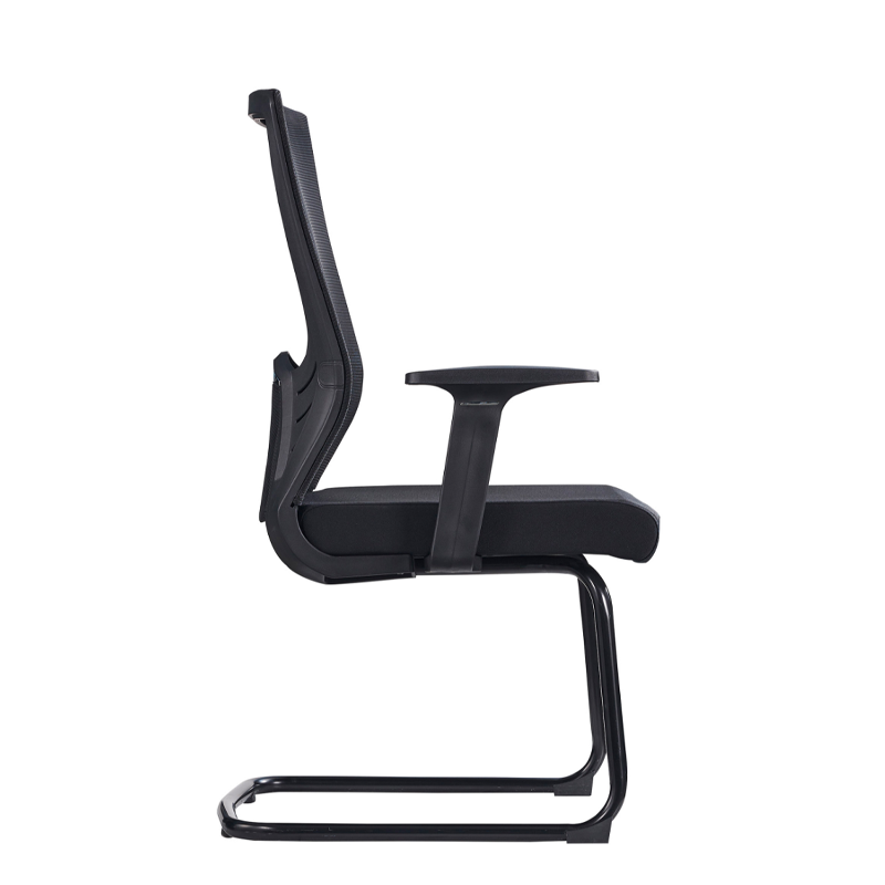 Modern Black Breathable Mesh Conference Desk Chair - Black Frame &amp; Breathable Seat Office Chair For Home Office