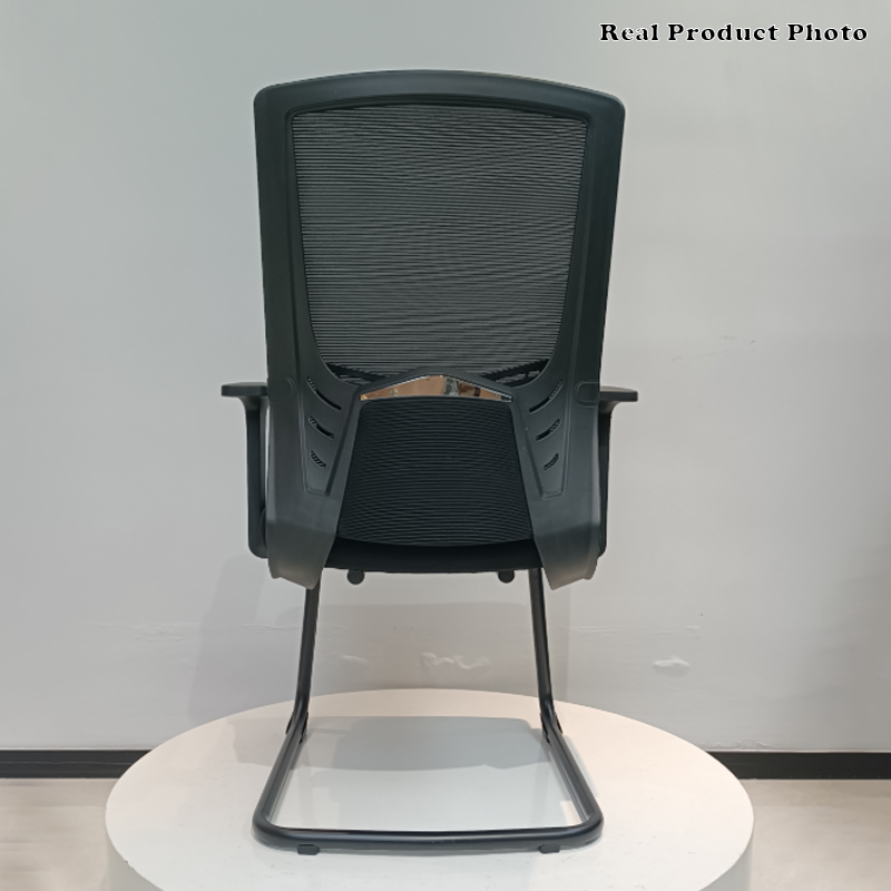 Modern Black Breathable Mesh Conference Desk Chair - Black Frame &amp; Breathable Seat Office Chair For Home Office