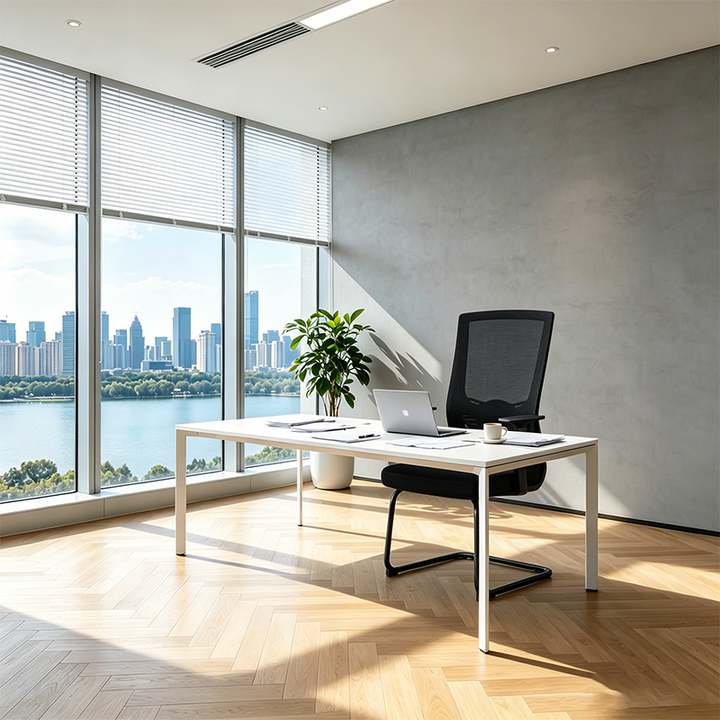 Modern Black Breathable Mesh Conference Desk Chair - Black Frame &amp; Breathable Seat Office Chair For Home Office