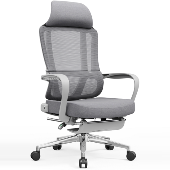 Modern Ergonomic Reclining Office Chair With Footrest - Luxury High Back 150° Recline Function Desk Chair For Home Office
