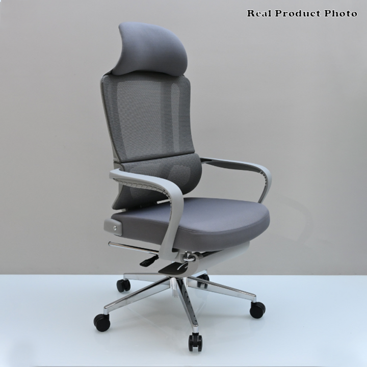 Modern Ergonomic Reclining Office Chair With Footrest - Luxury High Back 150° Recline Function Desk Chair For Home Office