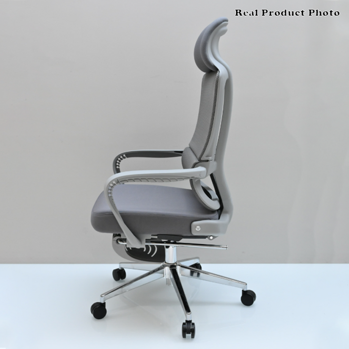 Modern Ergonomic Reclining Office Chair With Footrest - Luxury High Back 150° Recline Function Desk Chair For Home Office