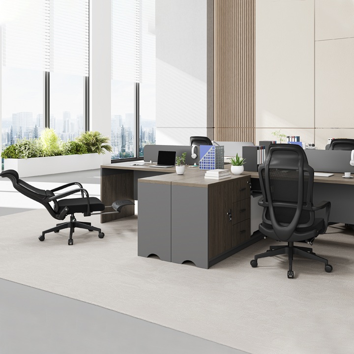 Modern Executive Ergonomic Office Chair With Footrest - High Back Mesh Desk Chair With 150° Recline For Home Office