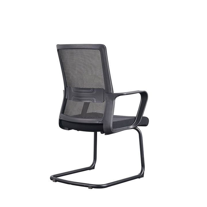 Moderner atmungsaktiver Executive-Bürostuhl mit ergonomischer Netzrücken-Unterstützung – robuster Schreibtischstuhl mit freischwingendem Stahlgestell für das Homeoffice 
