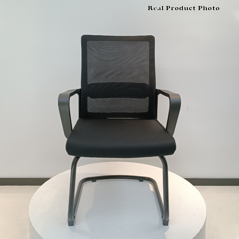 Moderner atmungsaktiver Executive-Bürostuhl mit ergonomischer Netzrücken-Unterstützung – robuster Schreibtischstuhl mit freischwingendem Stahlgestell für das Homeoffice 