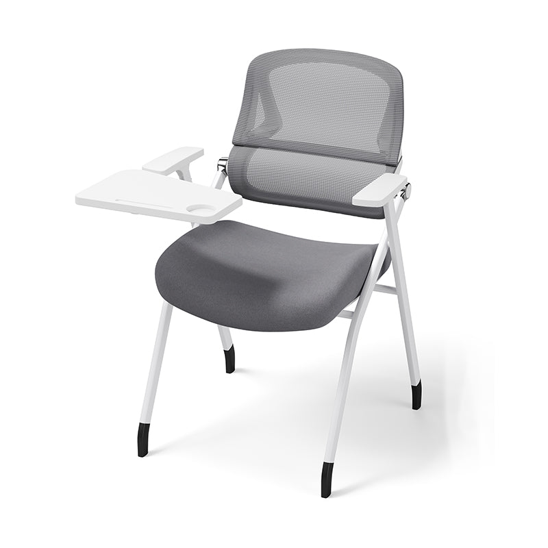 Moderner Büro-Konferenzstuhl mit Schreibplatte – platzsparender klappbarer Schulungsstuhl mit Tisch für das Homeoffice 