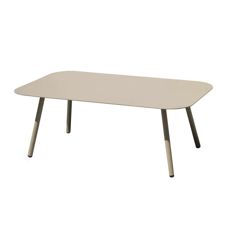 Modern Minimalist Rectangular Outdoor Table - Aluminum Coffee Table For Garden & Balcony