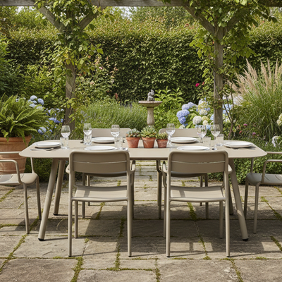 Modern Minimalist Rectangular Outdoor Table - Aluminum Coffee Table For Garden & Balcony
