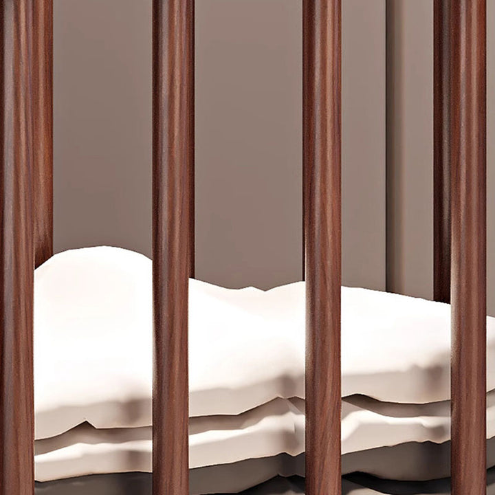 Traditional Chinese Solid Ash Wood Rolling Coat Rack - Dual Hanging Rods With Storage Basket &amp; Silent Casters For Bedroom