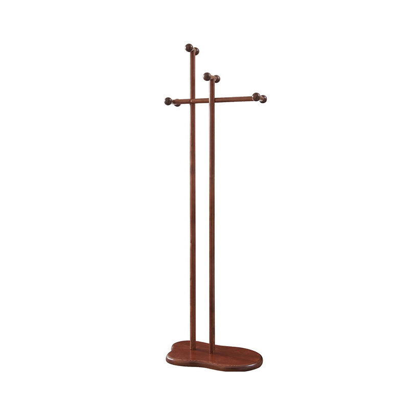 Contemporary Creative Ash Wood Coat Rack Freestanding Clothes Stand - Space-Saving Design Hall Tree For Living Room