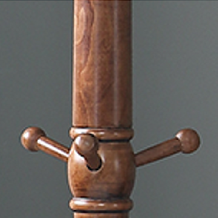 Traditional Vintage Carved Freestanding Coat Rack With Curved Hooks - Birch Wood MDF Hall Tree For Entryway &amp; Bedroom