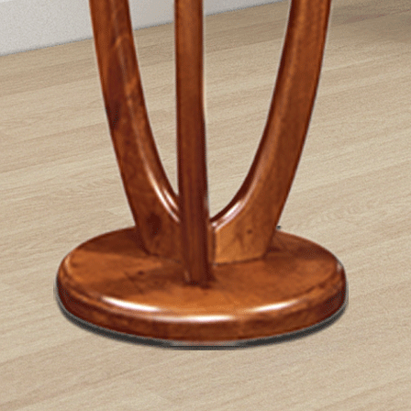 Traditional Vintage Rubberwood Freestanding Coat Rack -Sculptural Curved Hooks Hall Tree For Entryway &amp; Bedroom