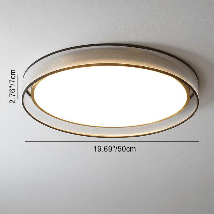 Modern Simplicity Round Thin 1-Light LED Flush Mount Ceiling Light