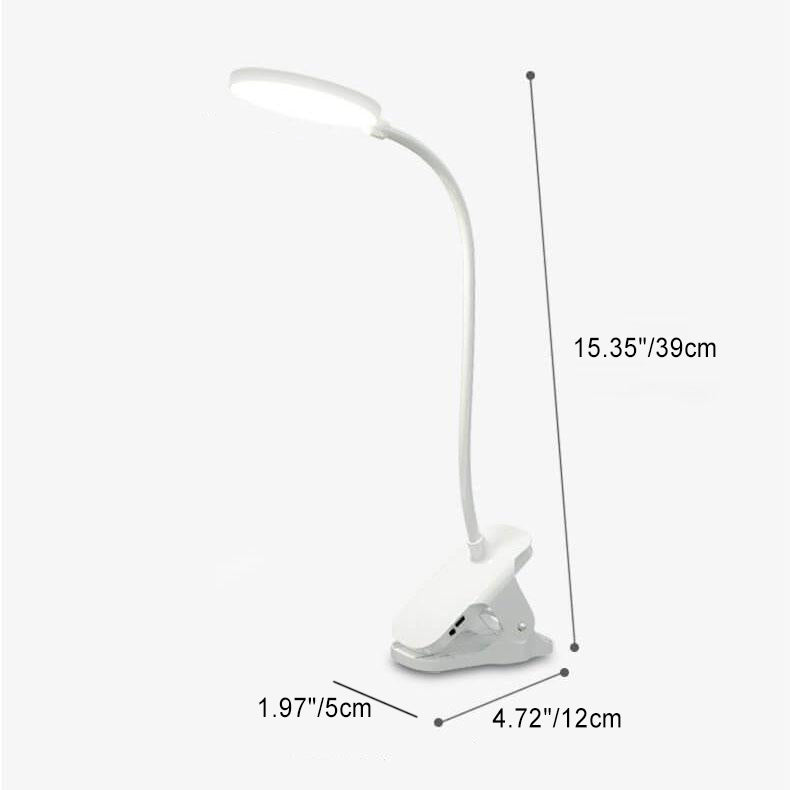 Simple LED Clip Desk Lamp Rechargeable Eye Protection Night Light