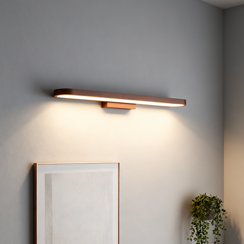 Modern Minimalist Circular Aluminum Vanity Light LED Mirror Front Wall Sconce Lamp For Bathroom