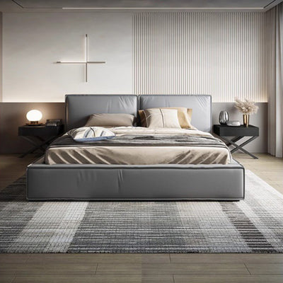 Contemporary Industrial Style Nightstand - Formaldehyde-Free MDF Smooth-Glide Large 1-Drawer Bedside Table For Bedroom