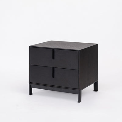 Modern Shabby Chic Nightstand - Eco-Friendly MDF & Easy-Clean Surface 2-Drawer Bedside Table For Bedroom