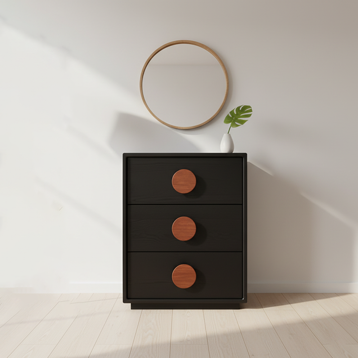 French Style Storage Chest - Formaldehyde-Free Material & Comfortable Handles Storage Cabinet 3/4-Drawer For Living Room & Bedroom