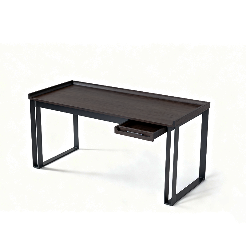 Contemporary Industrial Desk - Durable &amp; Space-Saving Design Table Ideal For Home Office