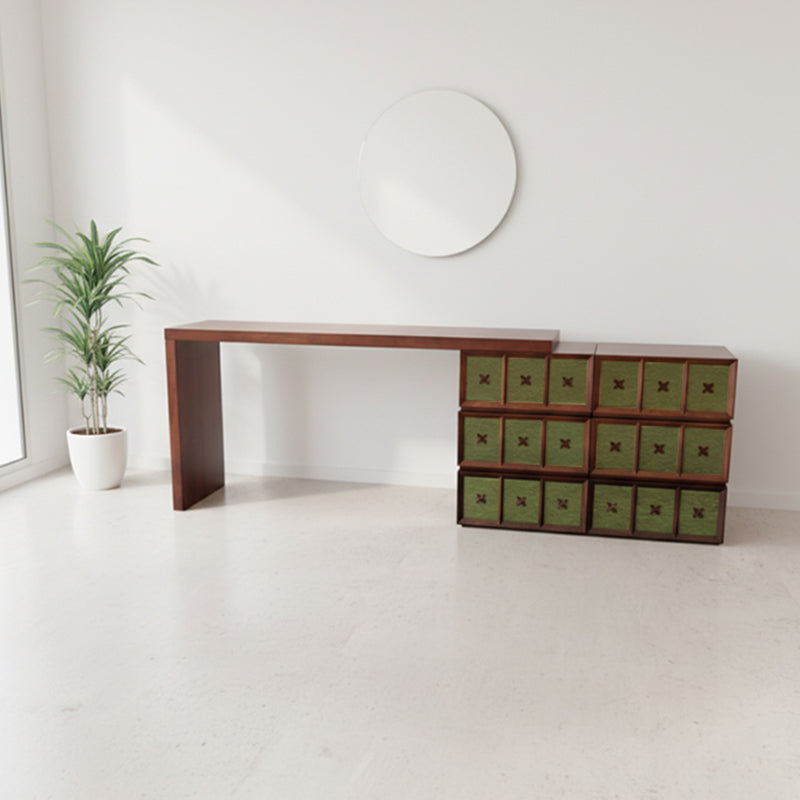 Mid-century Makeup Vanity - Wide Countertop &amp; Eco-Friendly Material Table For Bedroom
