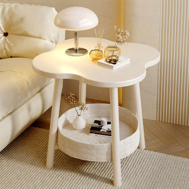 Moderner minimalistischer Blumen-Stahltisch mit 2 Ebenen für das Wohnzimmer 