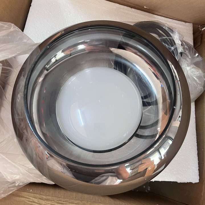 Moderne minimalistische elektroplattierte Glas-Eisen-Oval-LED-Pendelleuchte für Schlafzimmer &amp; Wohnzimmer 