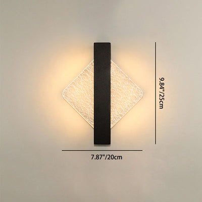 تصميم مبتكر من الأكريليك المتشقق لمصباح حائط LED 