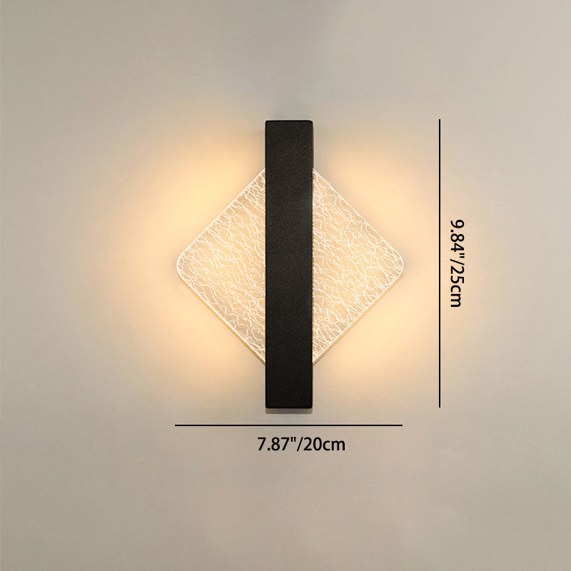 تصميم مبتكر من الأكريليك المتشقق لمصباح حائط LED 