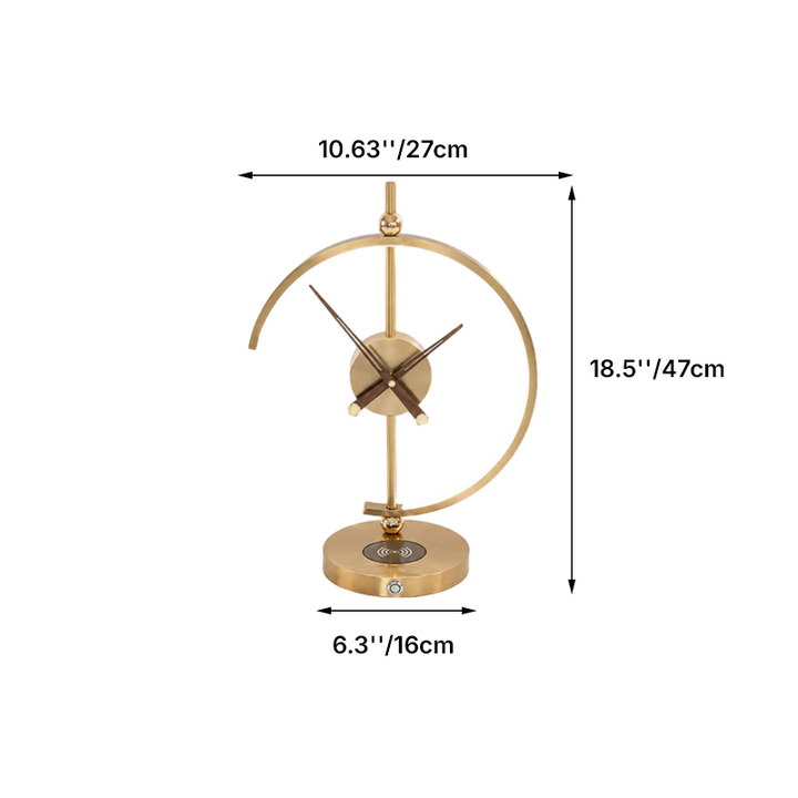 Lámpara de mesa LED tradicional vintage redonda de aluminio y plástico para sala de estar 
