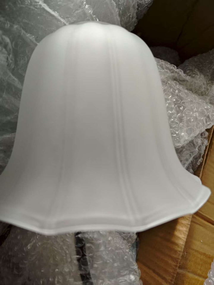 Contemporary Nordic Acrylic Glass Flower Iron 1-Light Wall Sconce Lamp For Bedroom