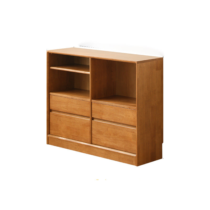 Moderno Minimalista Gabinete de Almacenamiento Rectangular de Madera Maciza y Contrachapado Con 4/6 Cajones Para Sala de Estar 