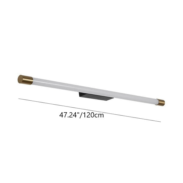مصباح حائطي LED أنيق بأنبوب رفيع من الألومنيوم والبولي كربونات بأسلوب عصري بسيط لغرفة المعيشة 