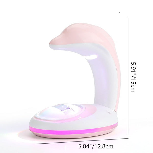 Lampe de table Creative Dolphin Projection Rainbow LED USB Night Light 