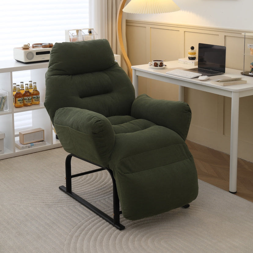 Simplicité Moderne Repose-pieds Carré en Velours Côtelé Coton Éponge Fer Acier au Carbone Réglable Pour Chambre 