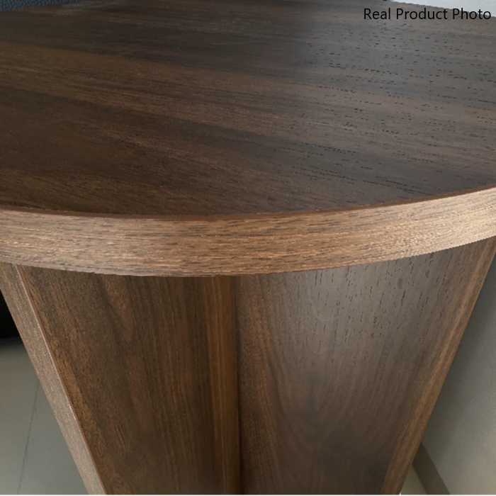 Contemporary Simplicity Round Particle Board Side Table 1-Tier For Living Room